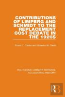 Contributions Of Limperg And Schmidt To The Replacement Cost Debate In The 1920s