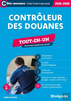Bertrand.pt - Contrôleur Des Douanes - Tout-En-Un (Catégorie B - Concours 2025-2026)