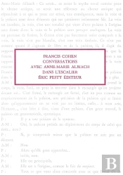 Conversations Avec Anne-Marie Albiach Dans L'Escalier