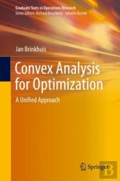 Convex Analysis For Optimization