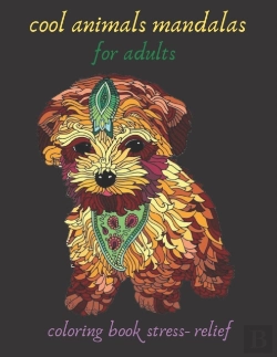 Bertrand.pt - Cool Animals Mandalas For Adults Coloring Book Stress- Relief