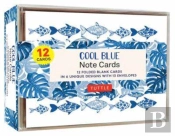 Cool Blue Note Cards - 12 Cards