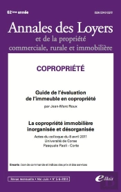 Copropriété ; Guide De L'Évaluation De L'Immeuble En Copropriété ; La Copropriété Immobilière Inorganisée Et Désorganisée