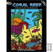 Coral Reef Stained Glass Coloring Book