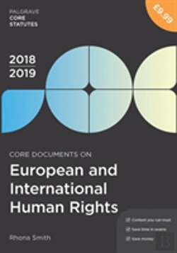 Bertrand.pt - Core Documents On European And International Human Rights 2018-19