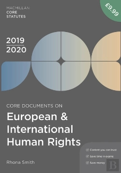 Bertrand.pt - Core Documents On European And International Human Rights 2019-20