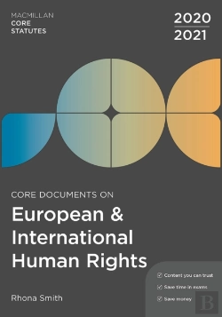Bertrand.pt - Core Documents On European And International Human Rights 2020-21