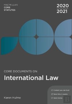 Bertrand.pt - Core Documents On International Law 2020-21