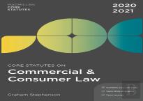 Core Statutes On Commercial & Consumer Law 2020-21