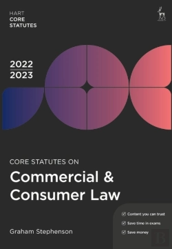 Bertrand.pt - Core Statutes On Commercial & Consumer Law 2022-23