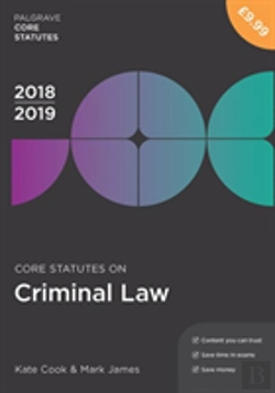 Bertrand.pt - Core Statutes On Criminal Law 2018-19