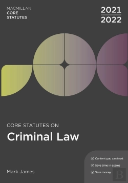 Bertrand.pt - Core Statutes On Criminal Law 2021-22