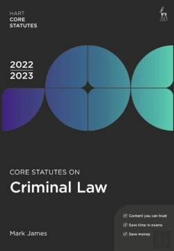Bertrand.pt - Core Statutes On Criminal Law 2022-23