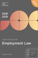 Core Statutes On Employment Law 2018-19