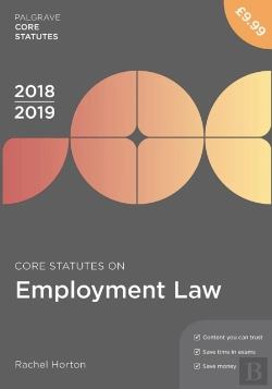 Bertrand.pt - Core Statutes On Employment Law 2018-19