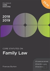 Core Statutes On Family Law 2018-19