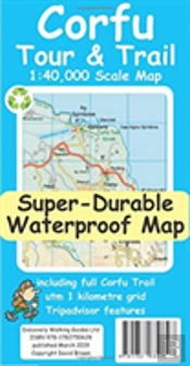 Corfu Tour & Trail Super-Durable Map