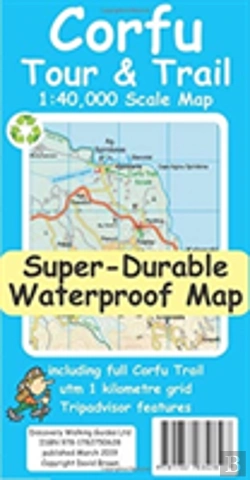 Bertrand.pt - Corfu Tour & Trail Super-Durable Map