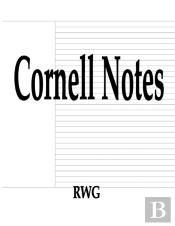 Cornell Notes