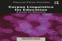 Corpus Linguistics For Education