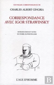 Correspondance Avec Igor Strawinsky