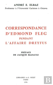 Correspondance D'Edmond Fleg Pendant L'Affaire Dreyfus