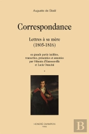 Correspondance ; Lettres À Sa Mère (1805-1816)