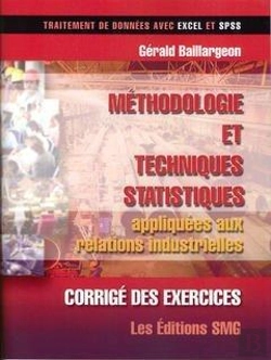 Bertrand.pt - Corrige Des Exercices Methodologie Et Techniques Statistiques Appliquees Aux Relations Industrielles