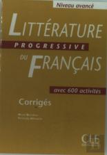 Corrige Litterature Progressive ; Avance