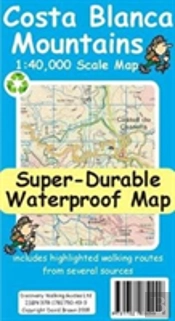 Costa Blanca Mountains Tour & Trail Super-Durable Map
