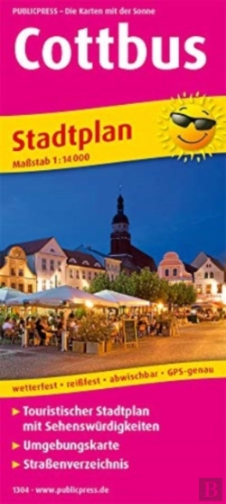 Bertrand.pt - Cottbus, City Map 1:14,000