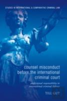 Counsel Misconduct Before The International Criminal Court