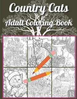 Bertrand.pt - Country Cats Adult Coloring Book