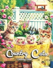 Country Cats Coloring Book