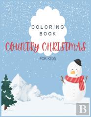 Country Christmas Coloring Book For Kids