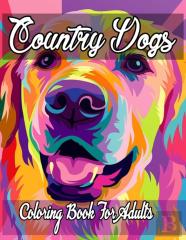 Country Dogs Coloring Book For Adults