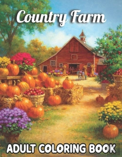 Bertrand.pt - Country Farm Adult Coloring Book