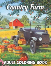 Country Farm Adult Coloring Book