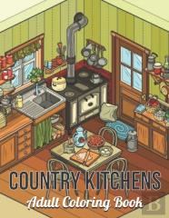 Country Kitchens Adult Coloring Book