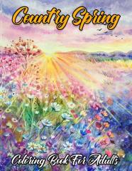 Country Spring Coloring Book For Adults