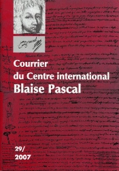 Courrier Du Centre International Blaise Pascal T.29