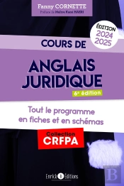 Cours D'Anglais Juridique : Grammaire Et Introduction Au Droit Du Common Law (Édition 2024/2025)