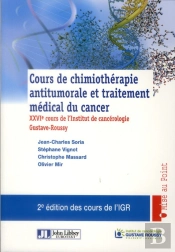 Cours De Chimiotherapie Antitumorale Et Traitement Medical Du Cancer