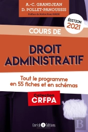 Cours De Droit Administratif ; Tout Le Programme En 55 Fiches Et En Schémas