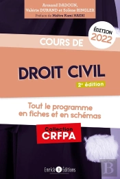 Cours De Droit Civil 2022 ; Tout Le Programme En Fiches Et En Schémas