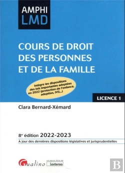 Bertrand.pt - Cours De Droit Des Personnes Et De La Famille, 8eme Edition