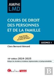 Cours De Droit Des Personnes Et De La Famille