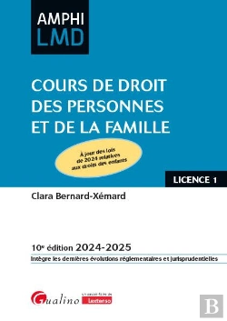 Bertrand.pt - Cours De Droit Des Personnes Et De La Famille
