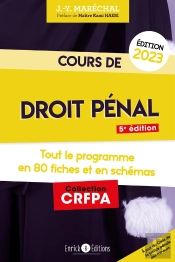 Cours De Droit Penal 2023 - Tout Le Programme En 80 Fiches