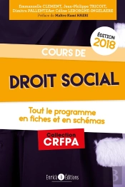 Cours De Droit Social ; Tout Le Programme En Fiches Et En Schémas (Édition 2018)